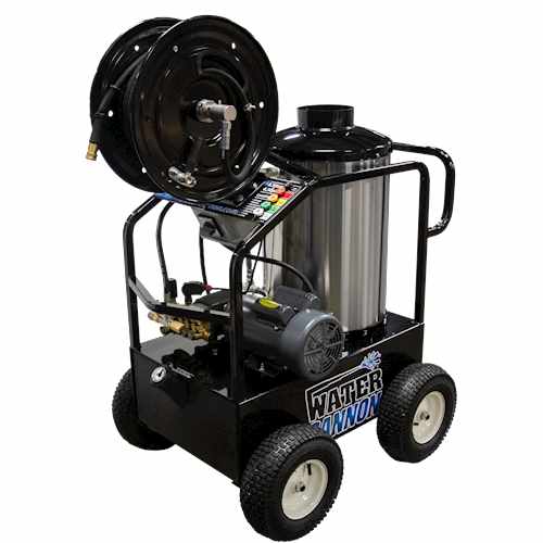 Mi-T-M Hot Water Pressure Washer 1500 psi GH-1502-LM10 LP Fire Burned 1.8  gpm