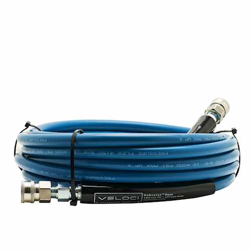 Blue Smooth Cover Hose – 100 foot – Stainless Coup