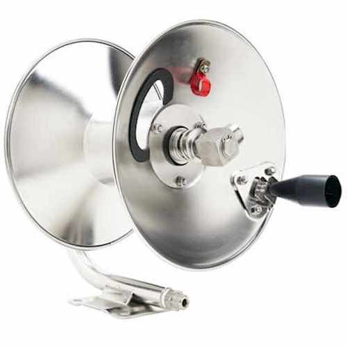 100 STAINLESS HOSE REEL 3/8 MXF, 215F MAX TEMP