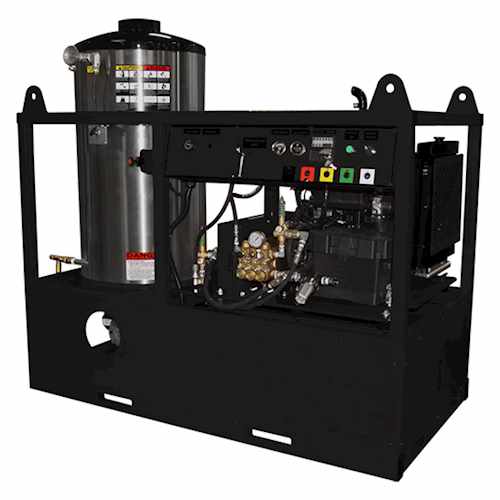 Industrial 3000 psi 10 gpm hot water system with c