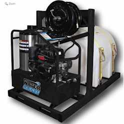 Hot Water Diesel Skid Pressure Washer 4gpm 3200psi