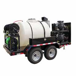 Water Cannon Max Hot Water Trailer Jetter 500 Gall