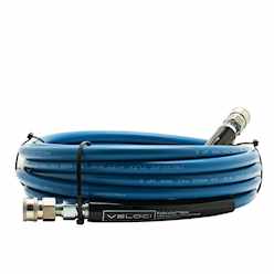 Blue Smooth Cover Hose – 75 foot – Stainless Coupl