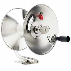 100 STAINLESS HOSE REEL 3/8 MXF, 215F MAX TEMP